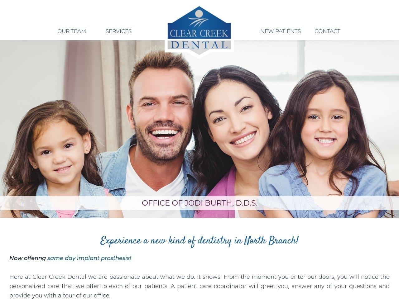 Clear Creek Dental screenshot