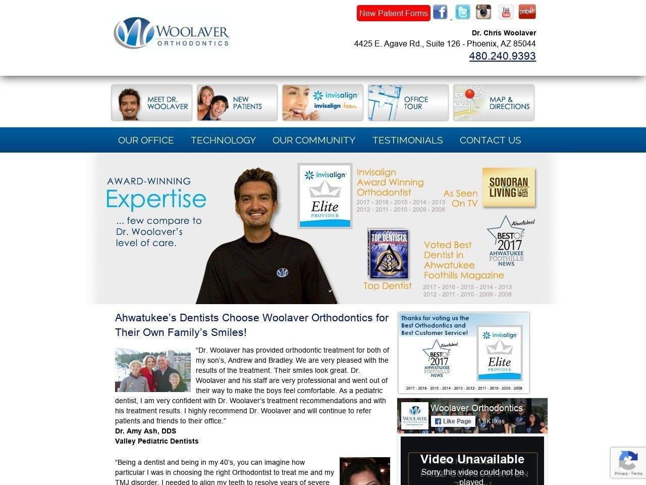 Woolaver Clearsmiles Orthodontics screenshot