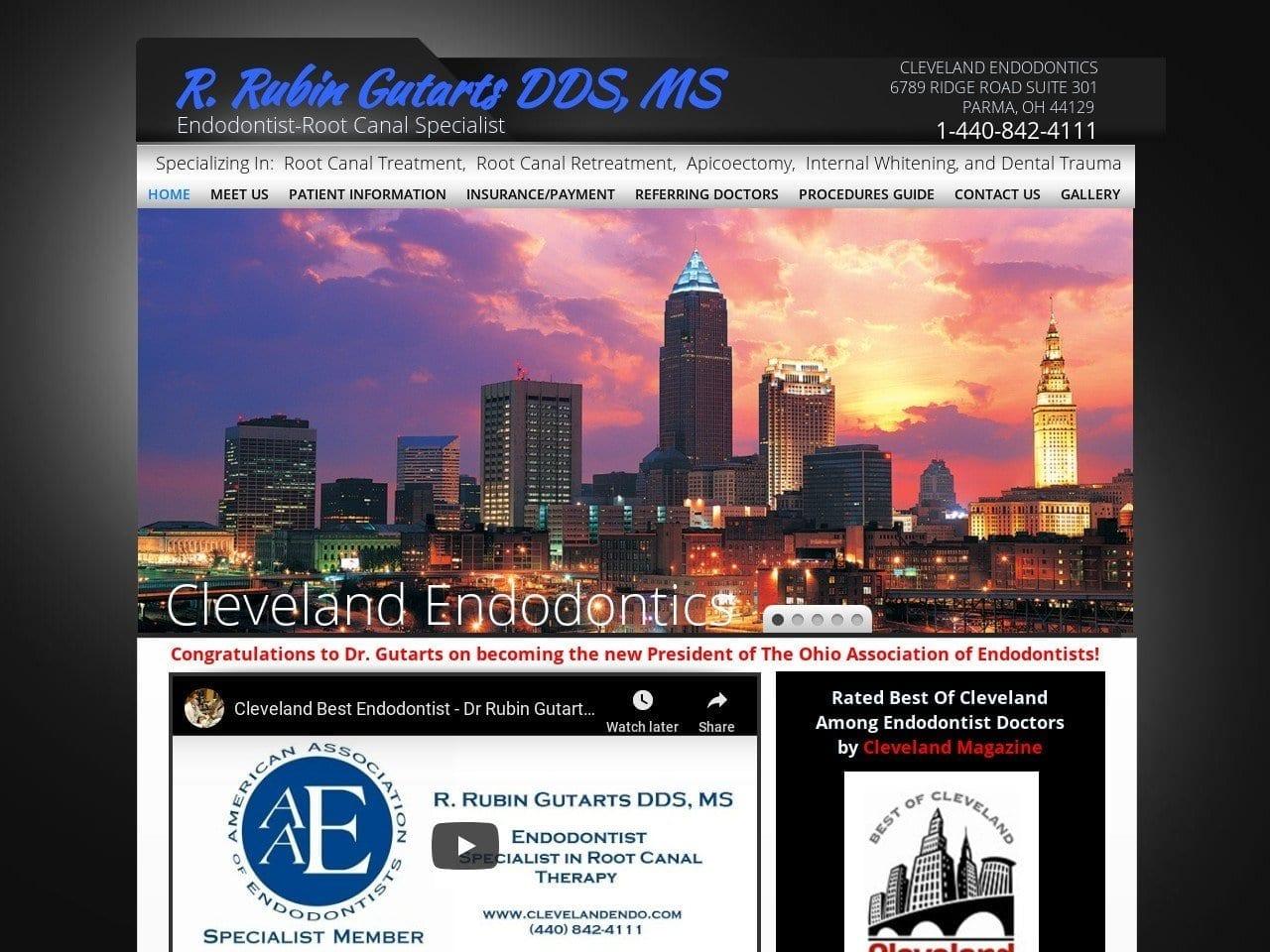 R. Rubin Gutarts DDS MS Inc. screenshot