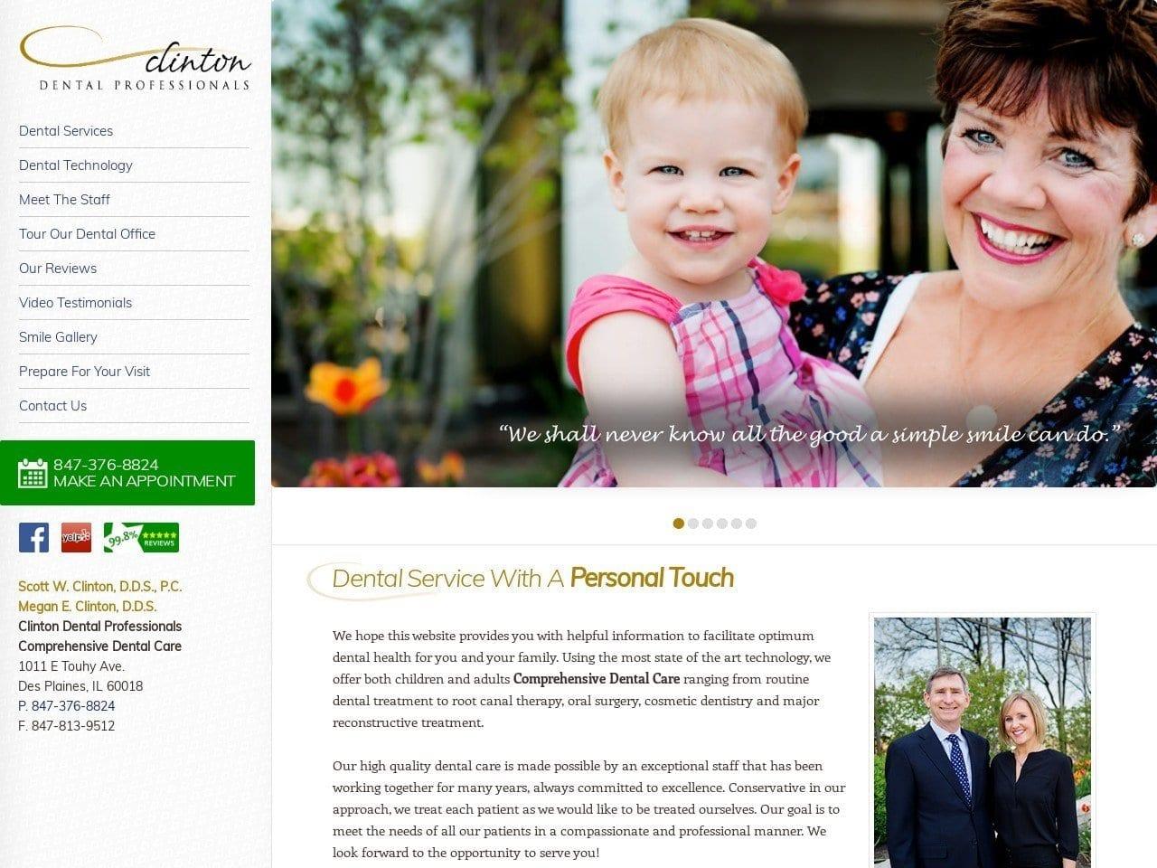 Clinton Dental Professionals Scott W Clinton screenshot