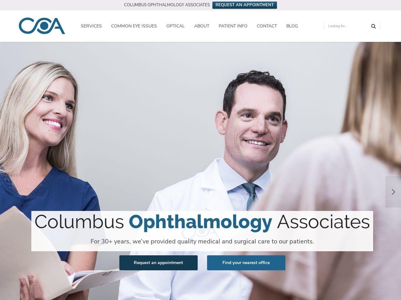 Columbus Ophthalmology Associates screenshot