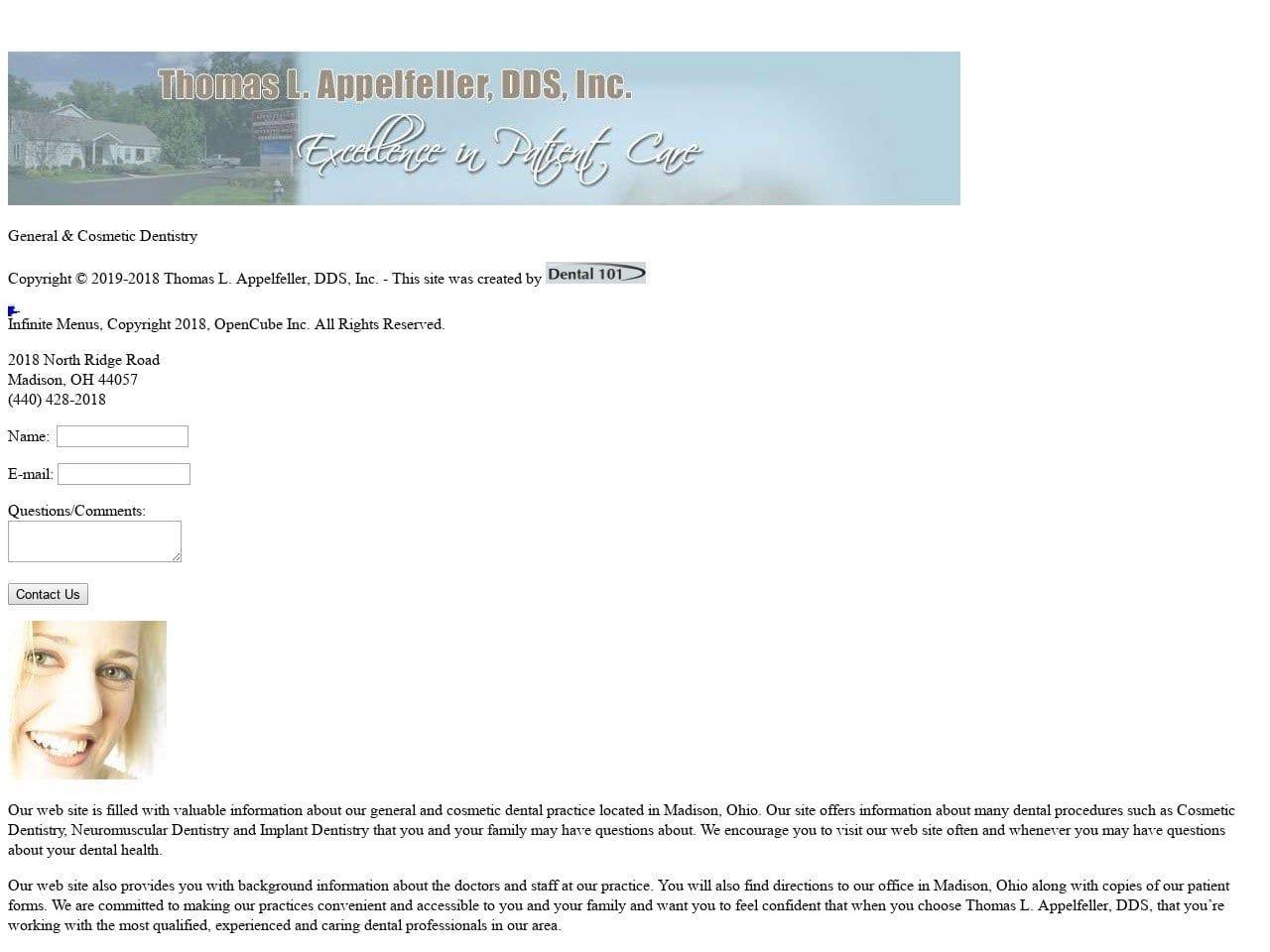 Thomas L Appelfeller Inc screenshot