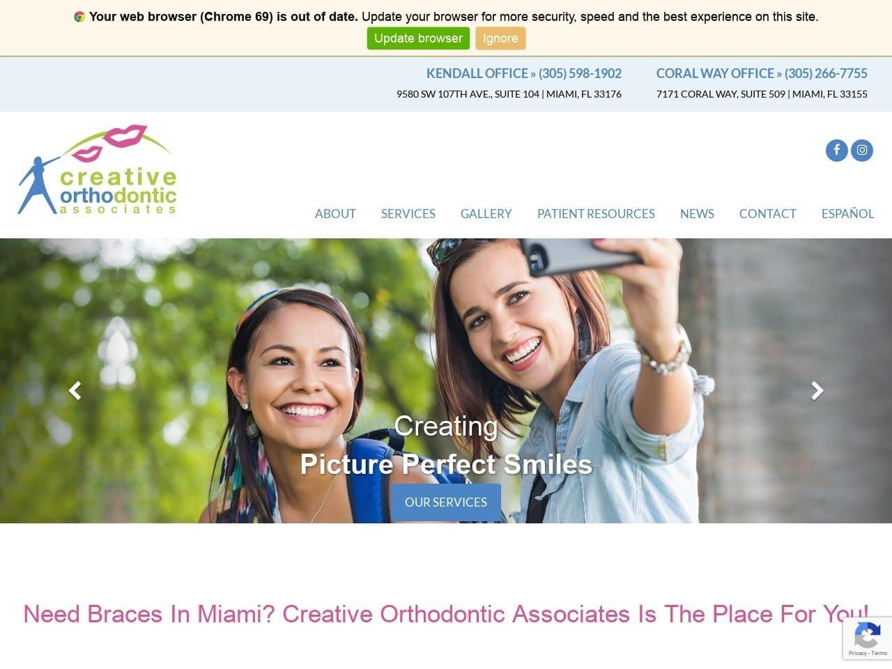 Creative Orthodontic Associates screenshot