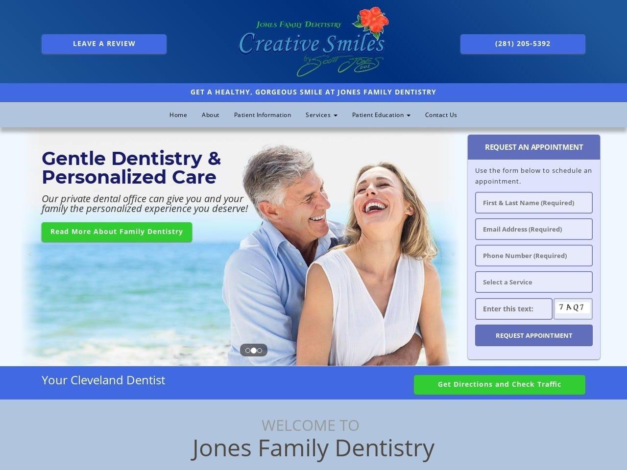 Jones Family Dentistry Jones Scott L DDS screenshot