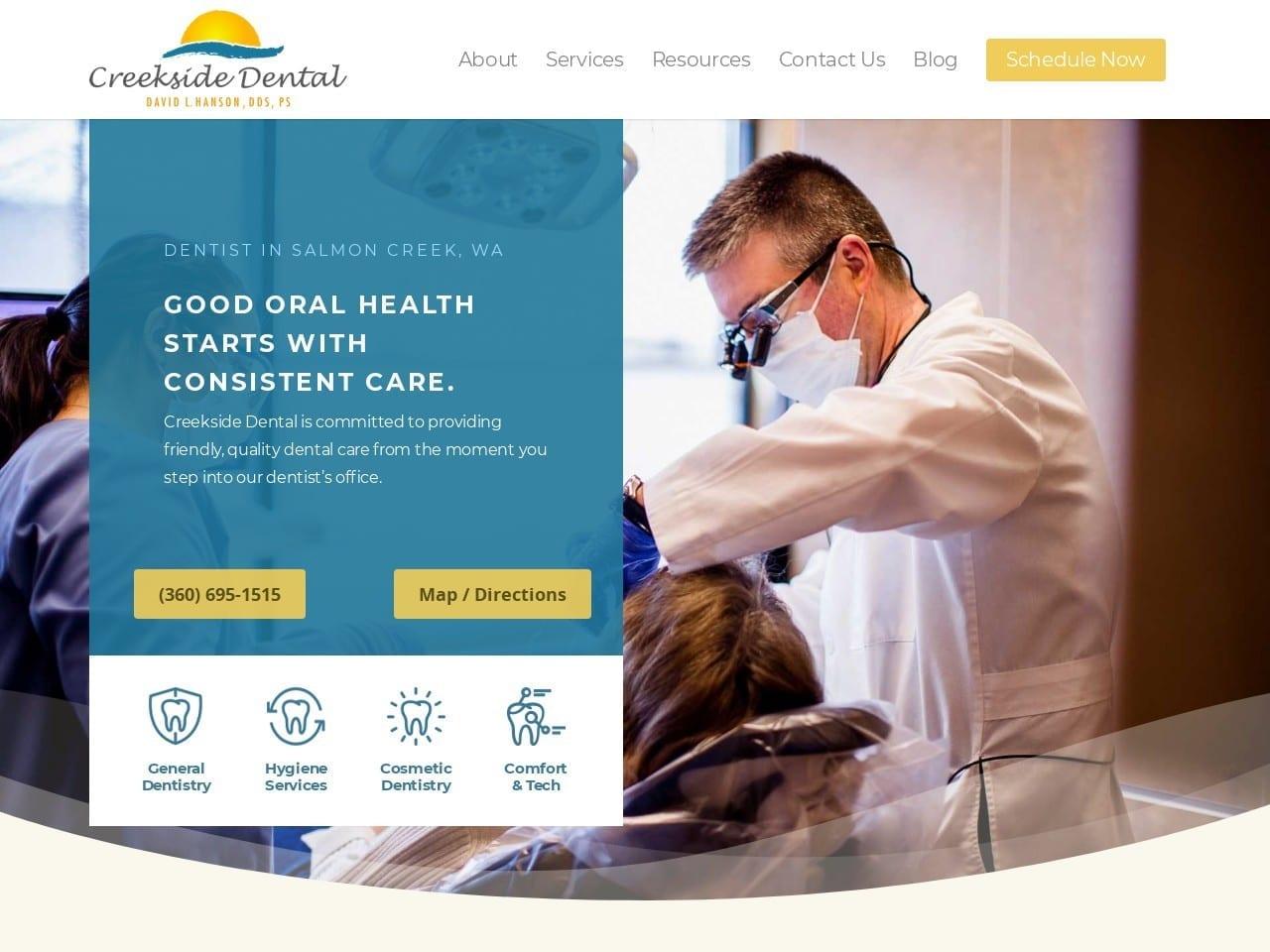 Creekside Dental - Vancouver screenshot