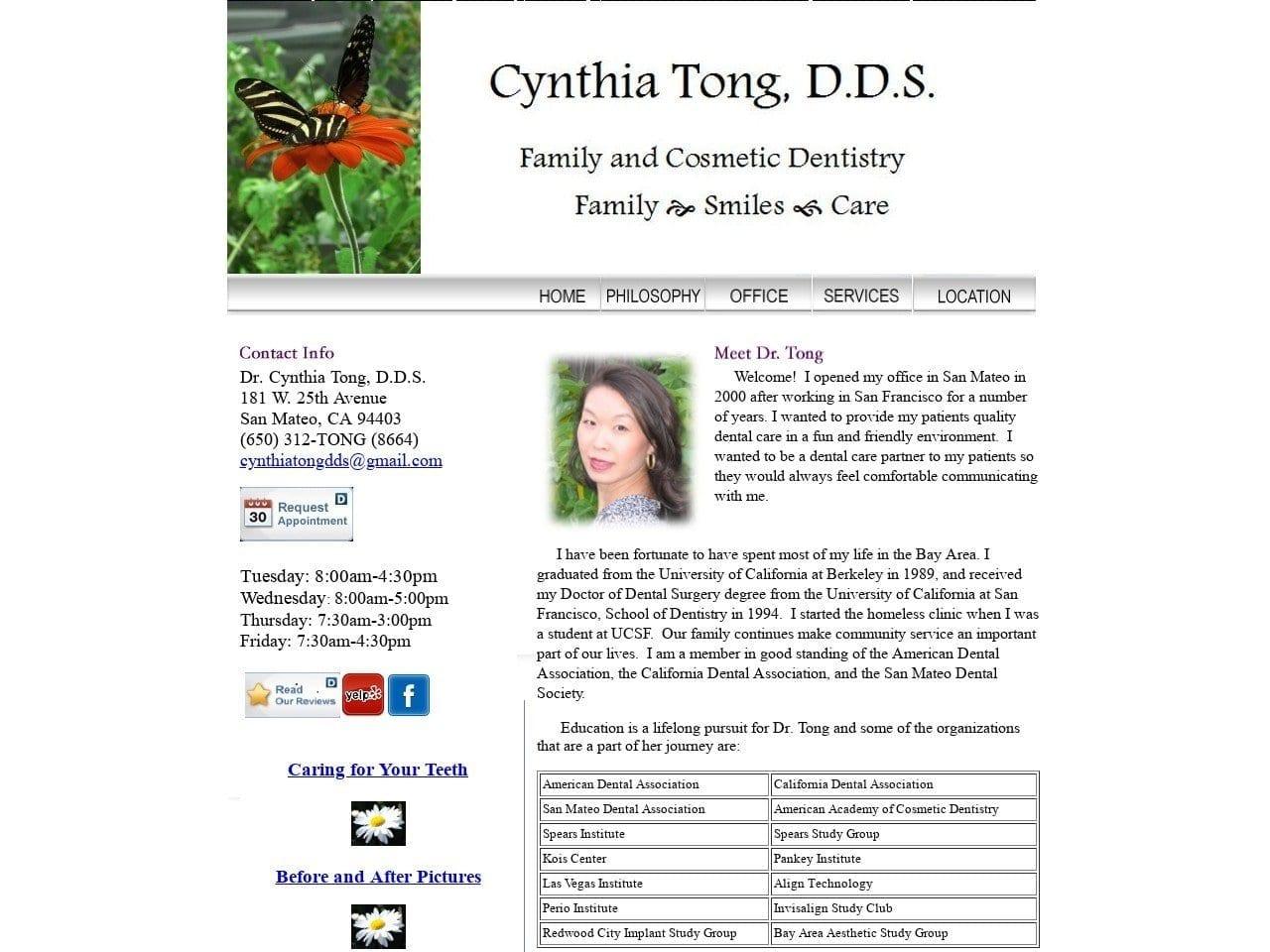 Tong Cynthia DDS screenshot