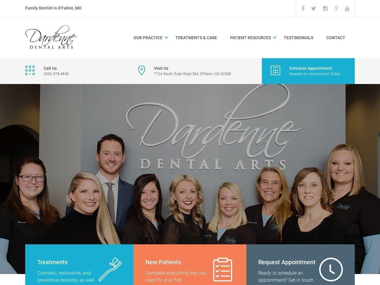 Dardenne Dental Arts screenshot