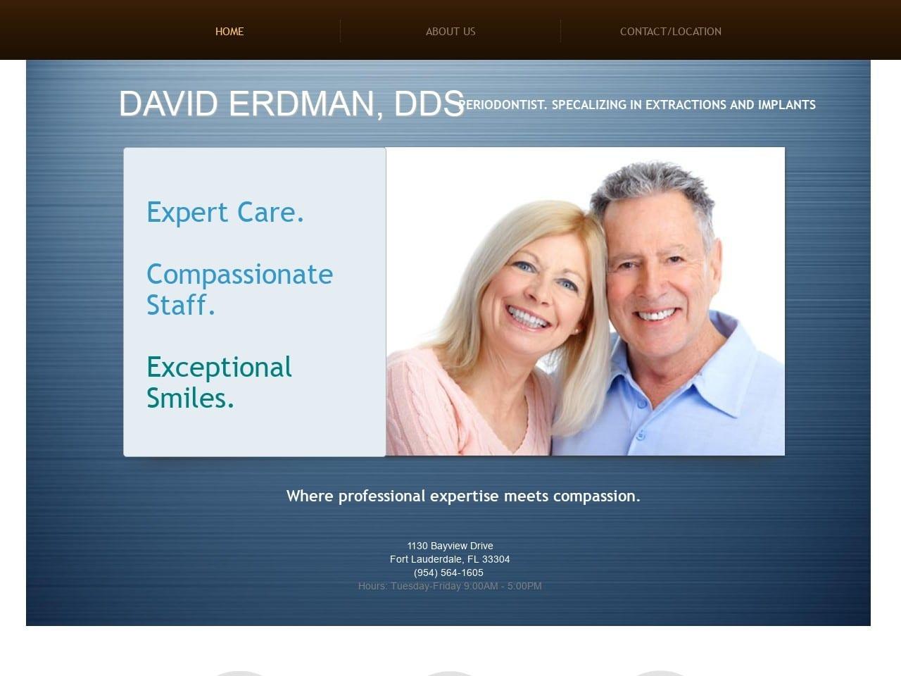 Erdman David J DDS screenshot