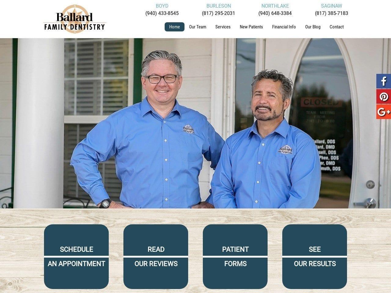 Ballard Family Dentistry Ballard Scott L DDS screenshot