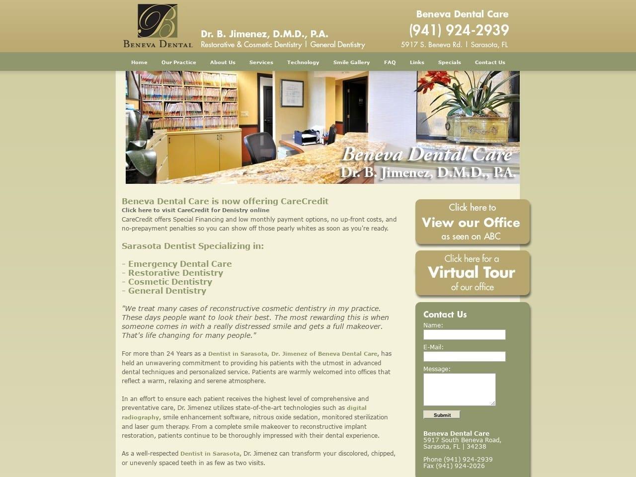 Beneva Dental Care screenshot