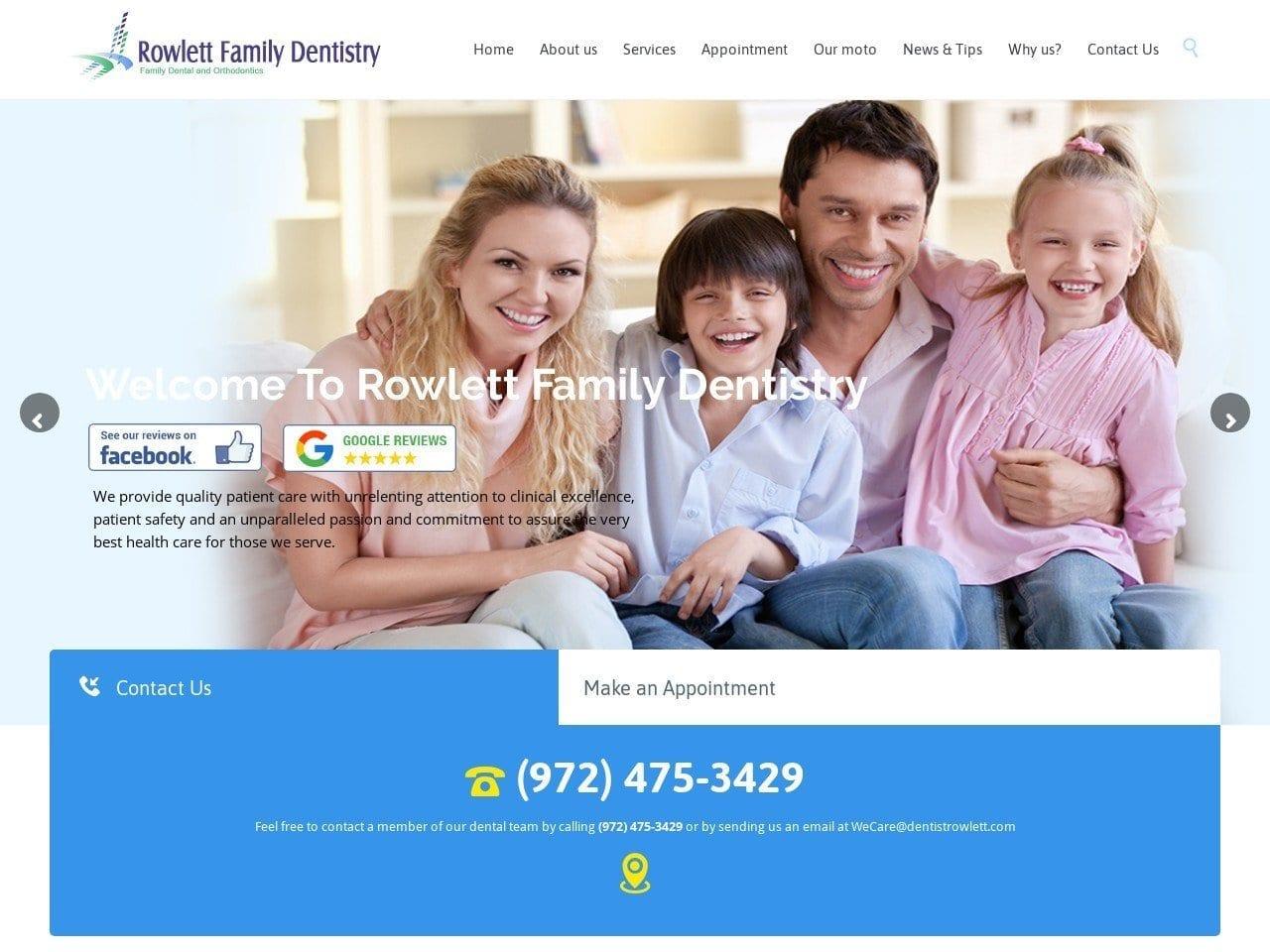 Rowlett Family Dentistry Bogard George A Dds & Dr. screenshot