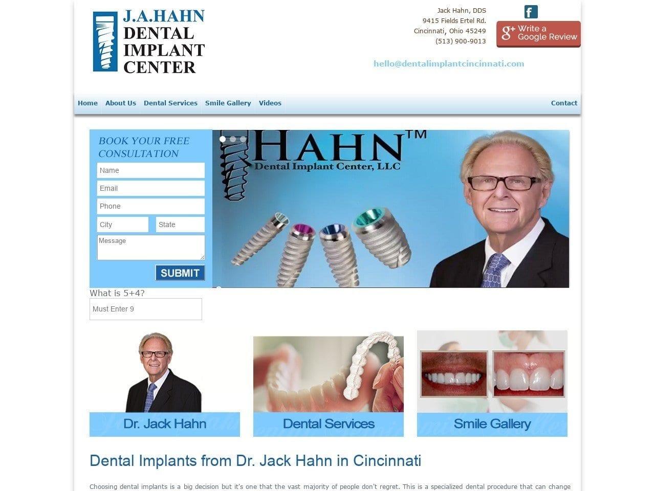 Jack Hahn DDS screenshot