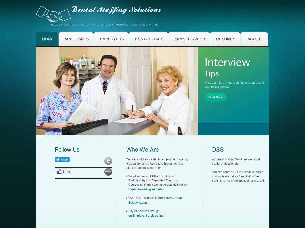 Dental Staffing Solutions screenshot