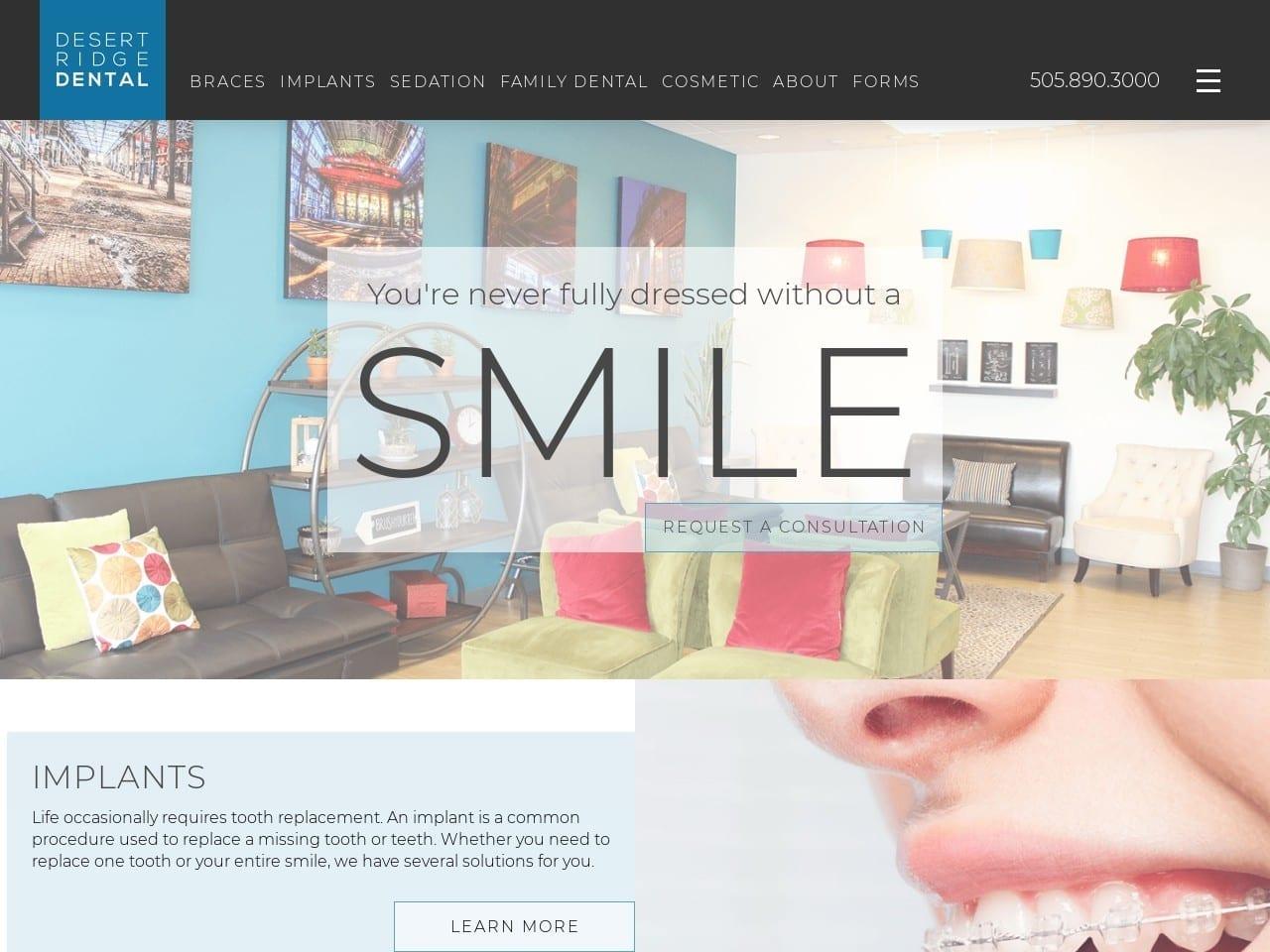 Desert Ridge Dental Eric R Nielson DMD screenshot