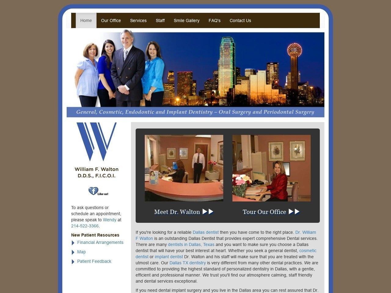 William F. Walton D.D.S. F.I.C screenshot