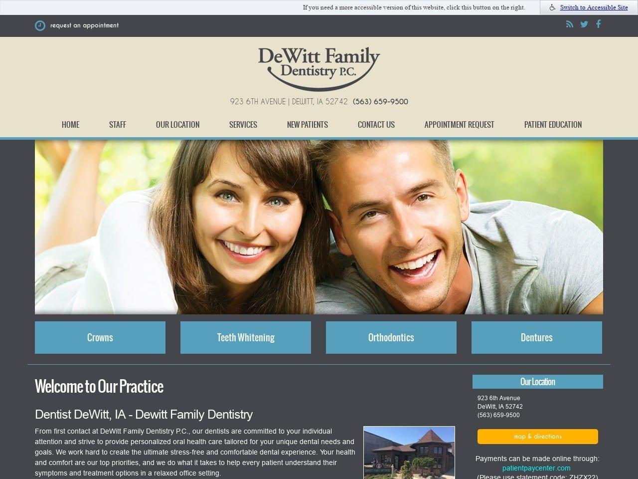 De Witt Family Dentist screenshot