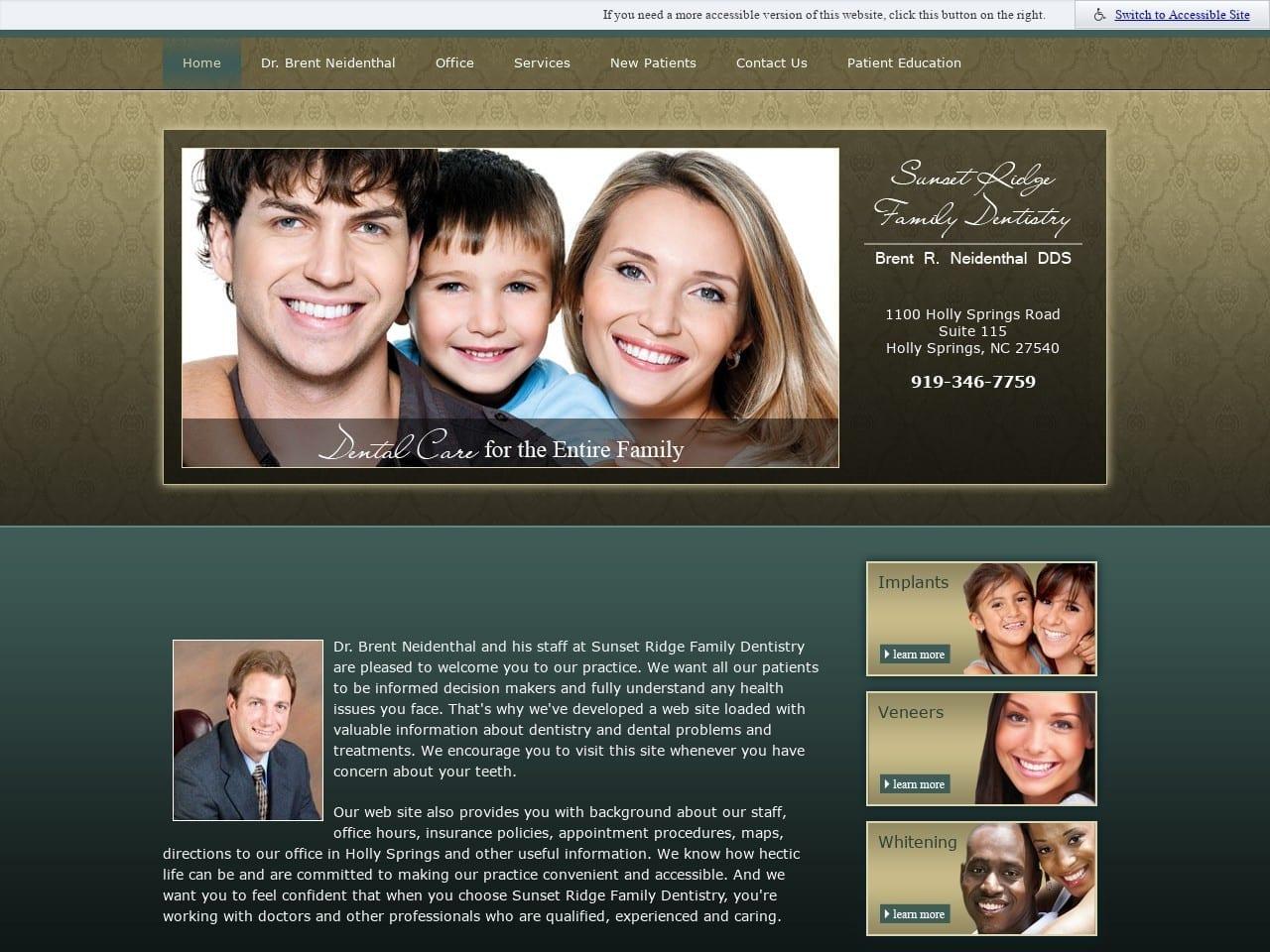 Sunset Ridge Family Dentistry Neidenthal Brent DDS screenshot