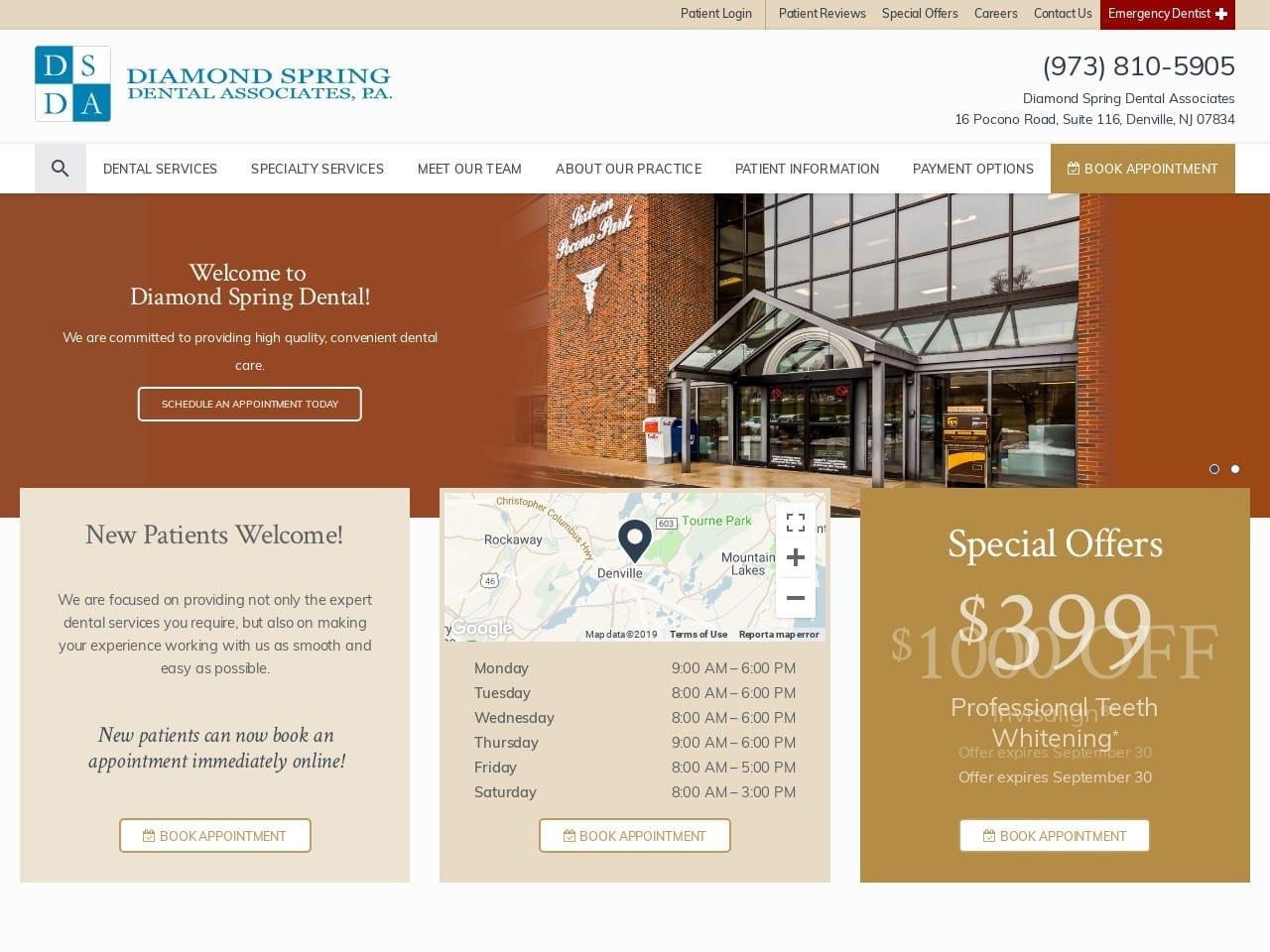 Diamond Spring Dental screenshot