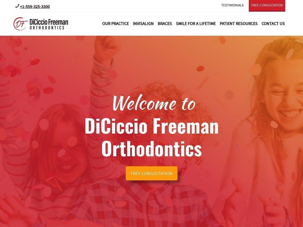 DiCiccio Orthodontics screenshot