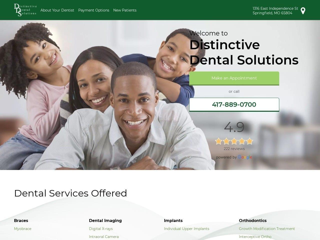 Distinctive Dental Solutions screenshot