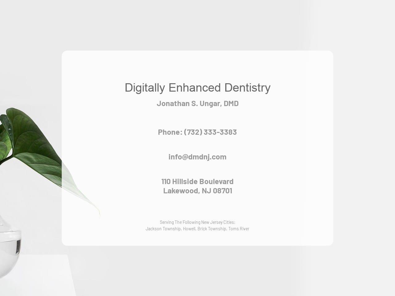 Dr. Jonathan S. Ungar DMD