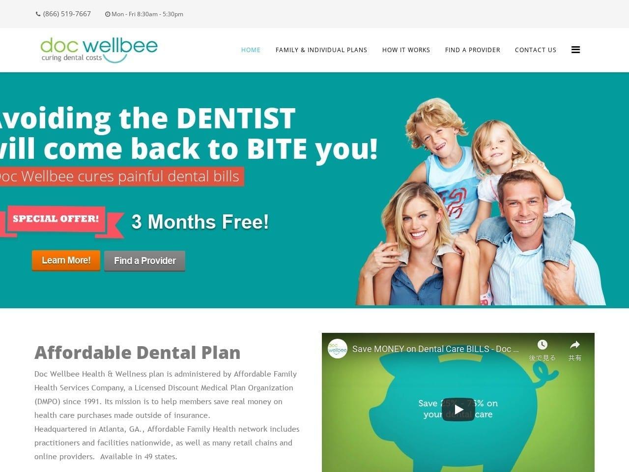 Doc Wellbee Dental Plans screenshot