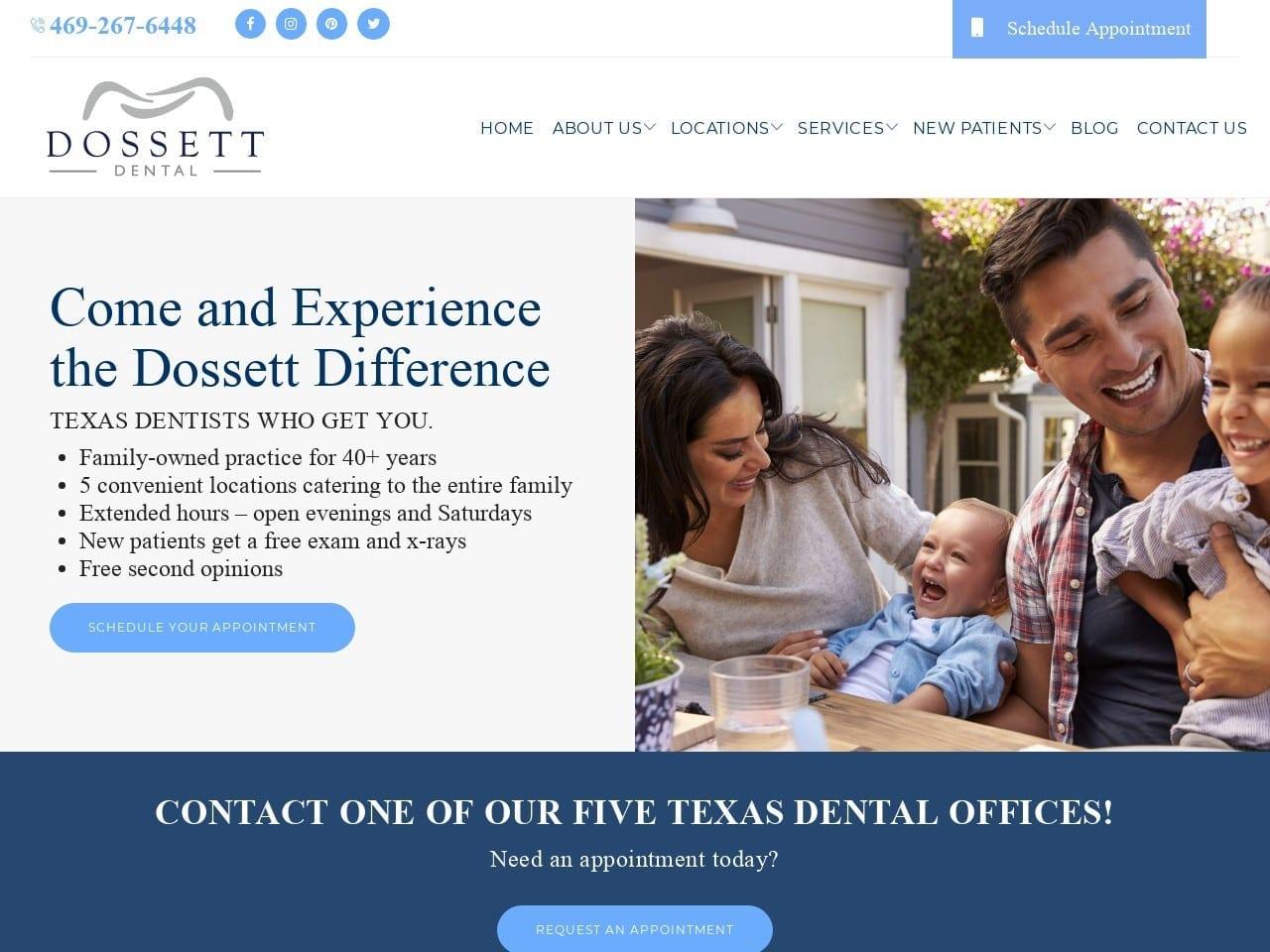 Dossett Dental screenshot