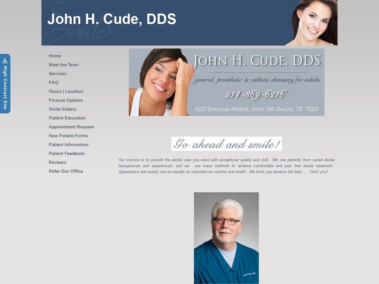 Cude John H DDS screenshot