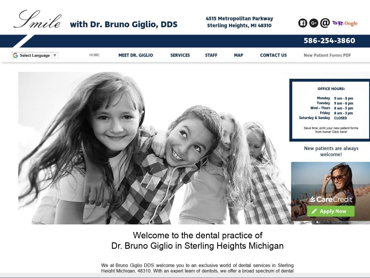 Dr. Bruno A. Giglio DDS screenshot