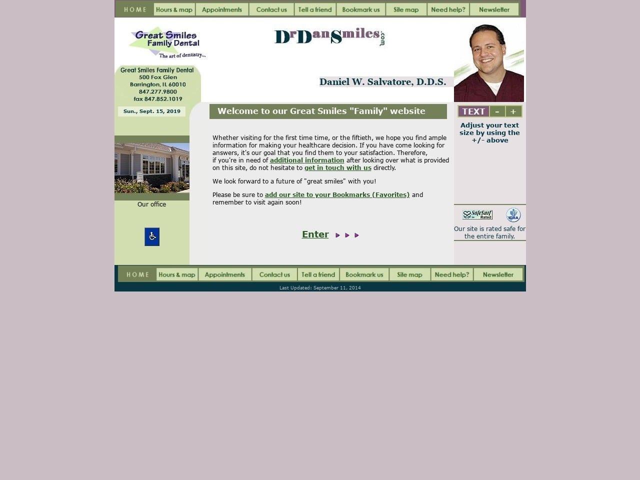Great Smiles Family Dental screenshot