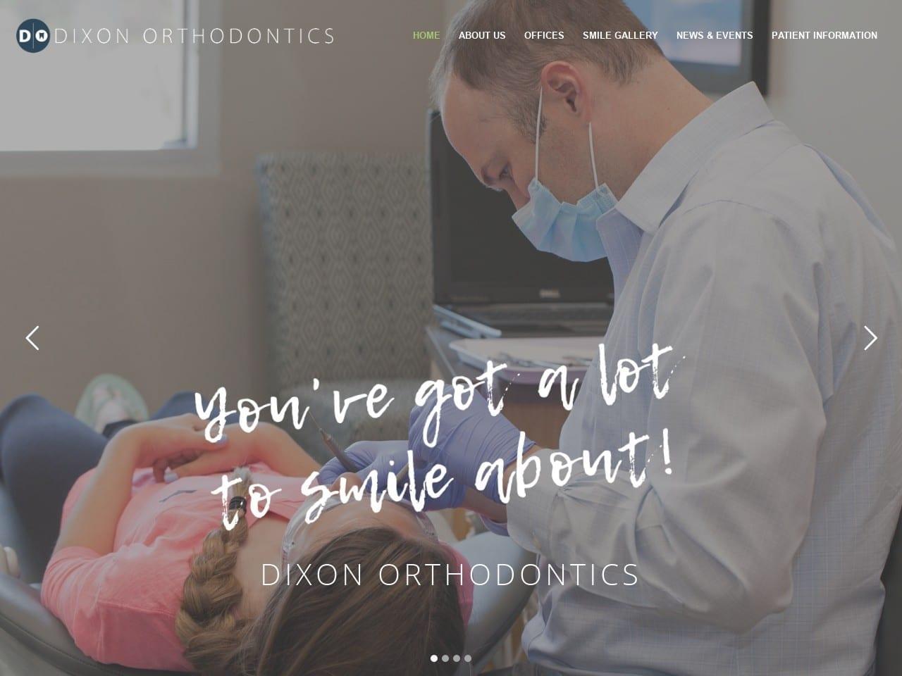 Dixon Orthodontics screenshot