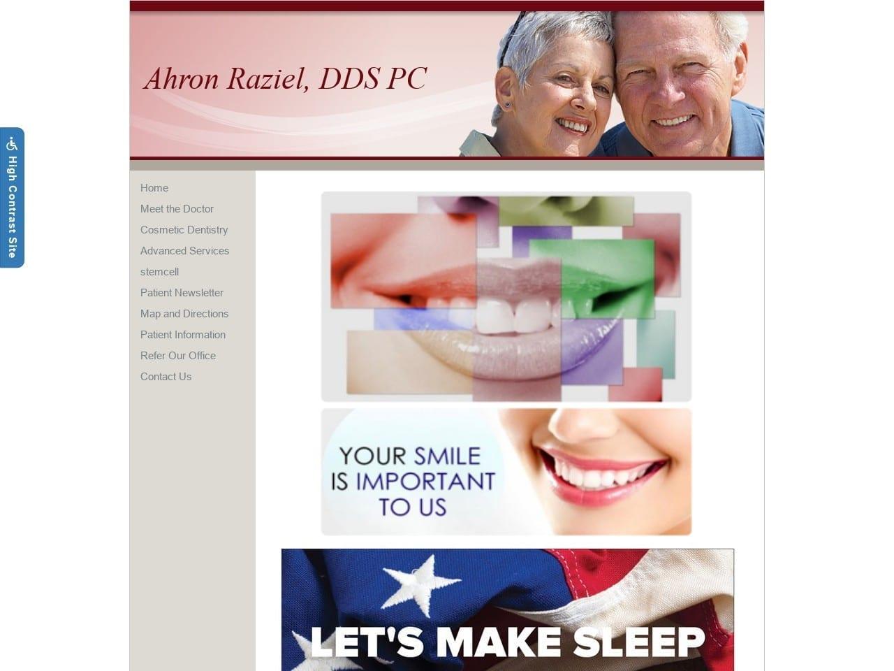 Dr. Ahron Raziel DDS screenshot