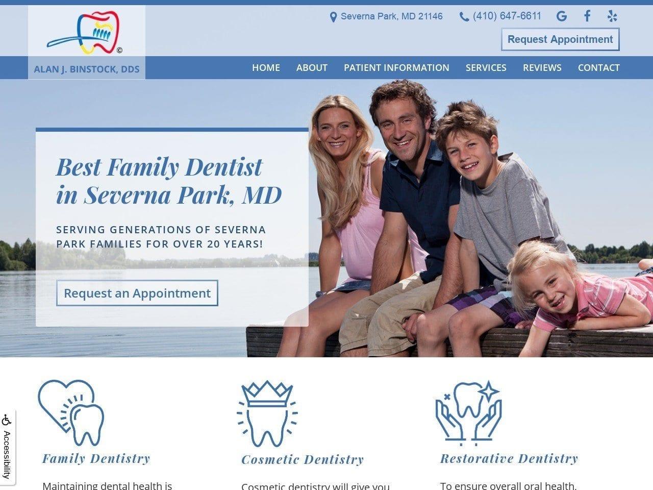 Dr. Alan Binstock DDS screenshot