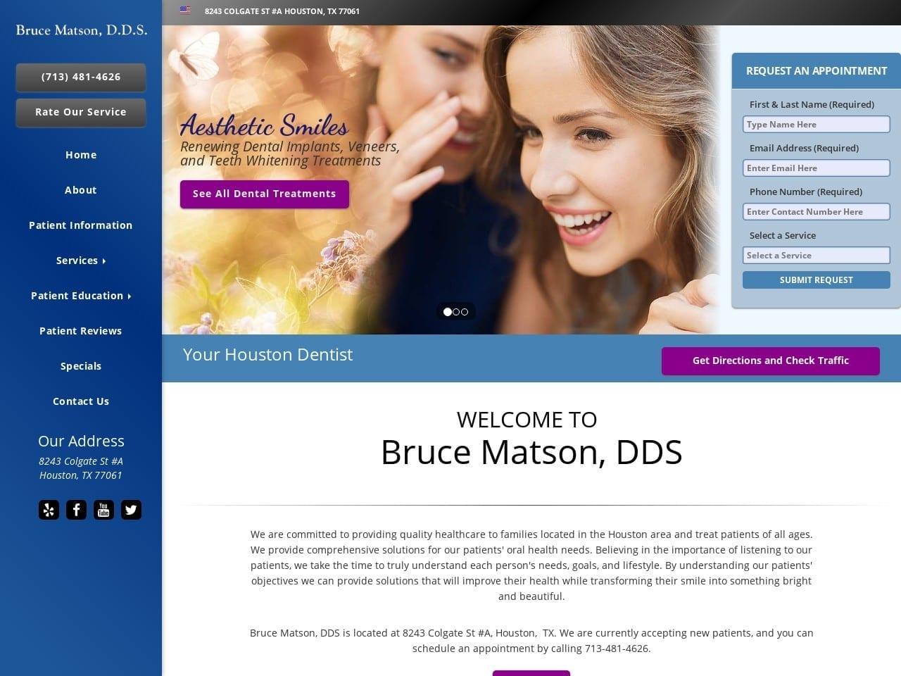 Bruce Matson DDS screenshot