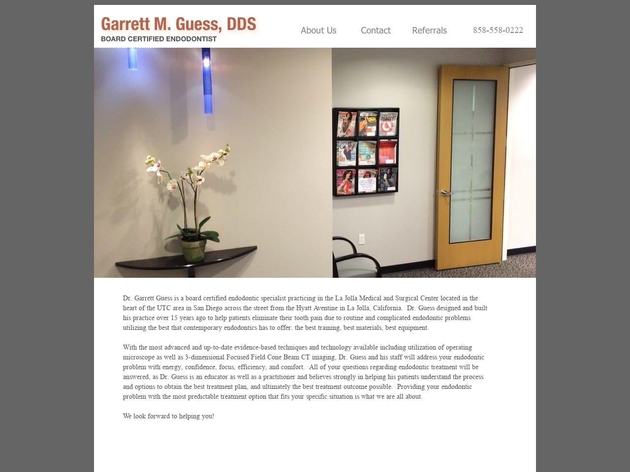 Garrett Guess Inc Guess Garrett M DDS screenshot