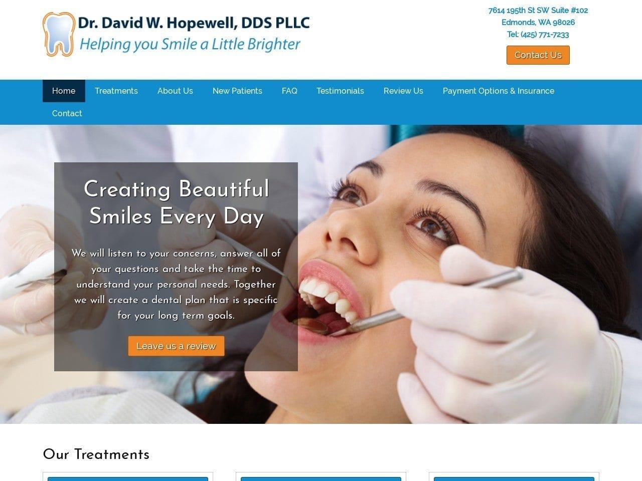 David W Hopewell DDS PLLC screenshot
