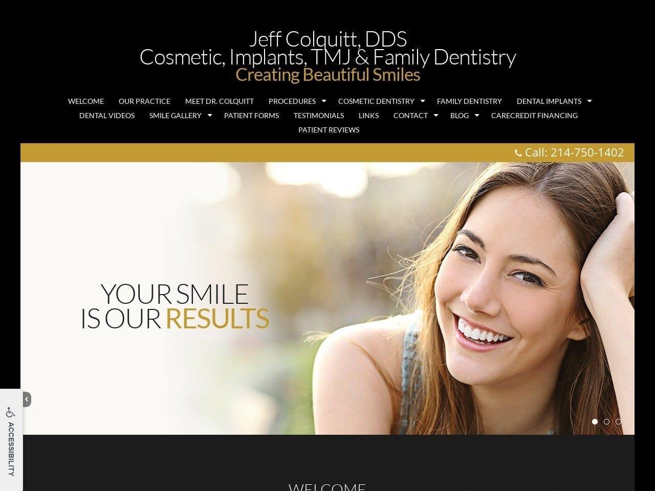 Jeff Colquitt DDS screenshot