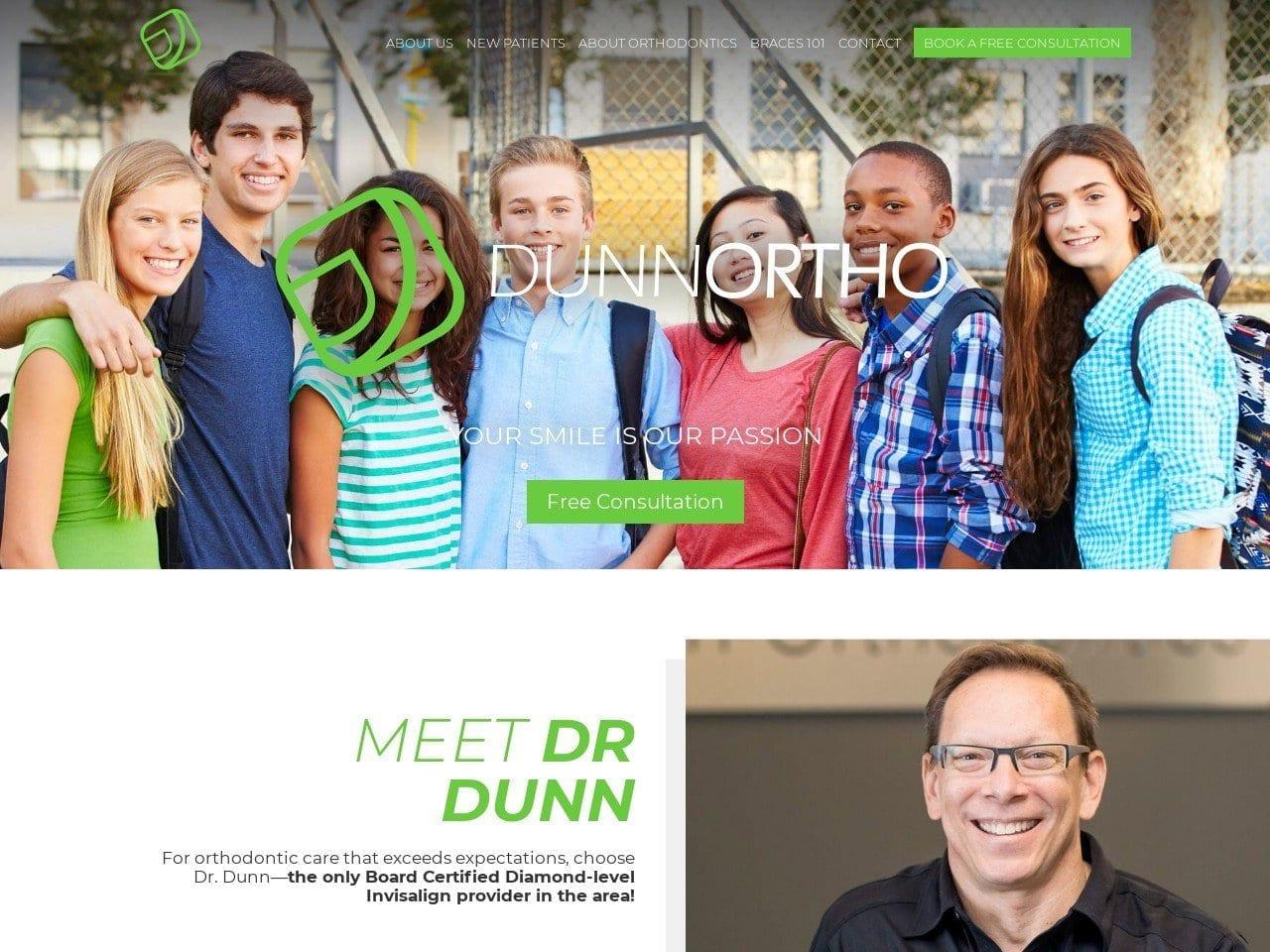 Dunn Orthodontics screenshot