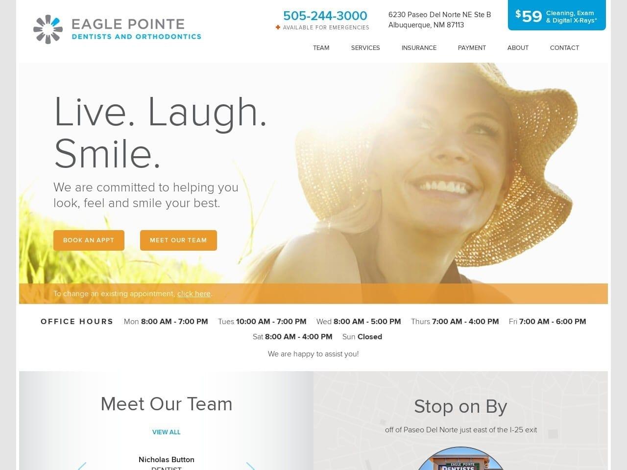 Eagle Pointe Dentist screenshot