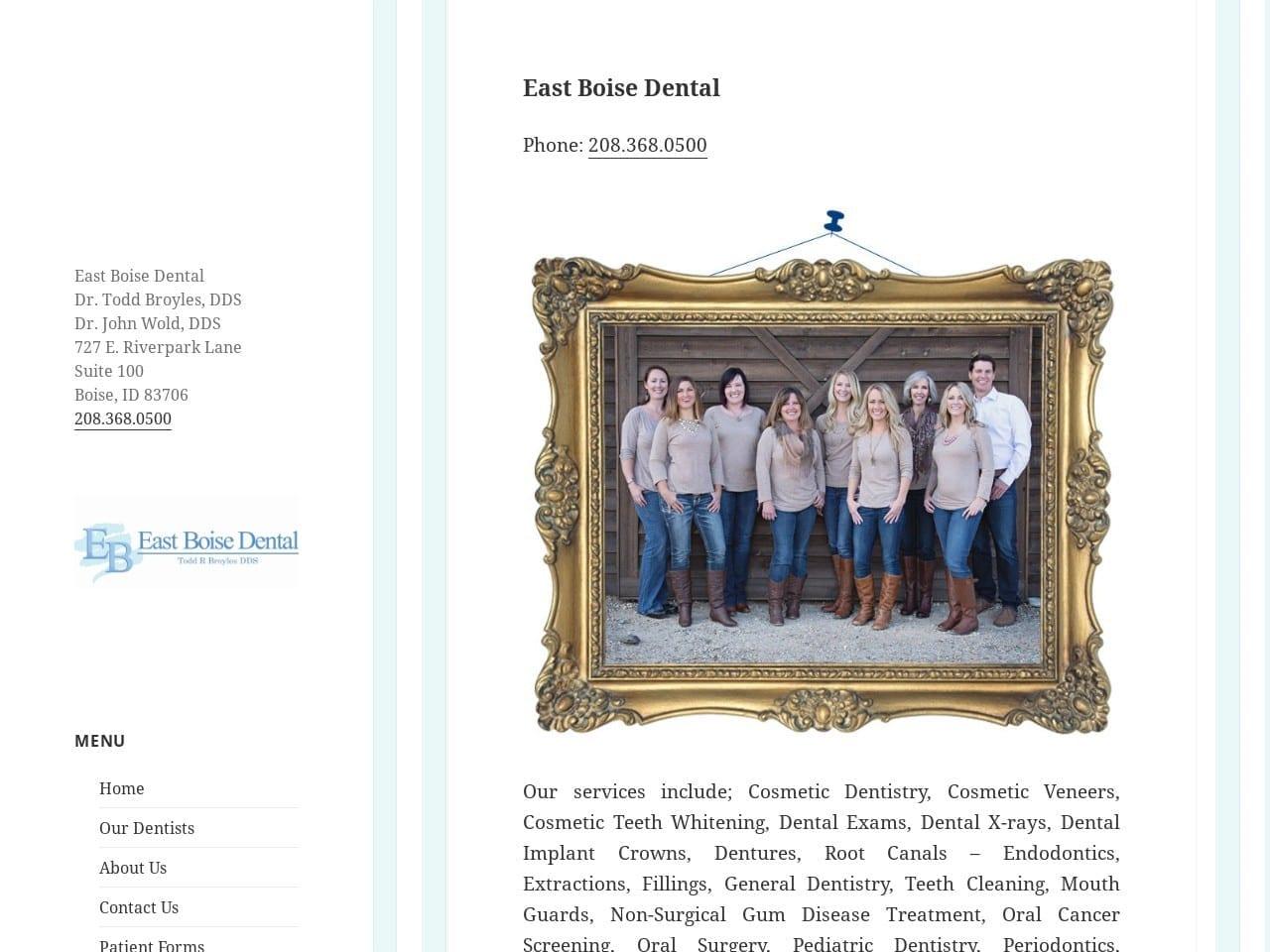 East Boise Dental screenshot