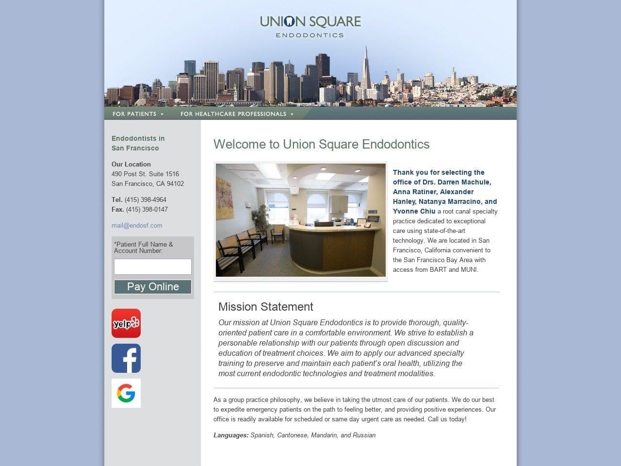Union Square Endodontics screenshot