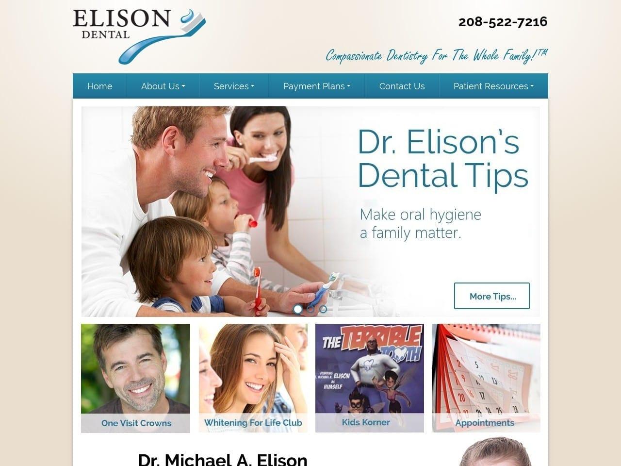 Elison Dental Center Elison Michael A DDS screenshot