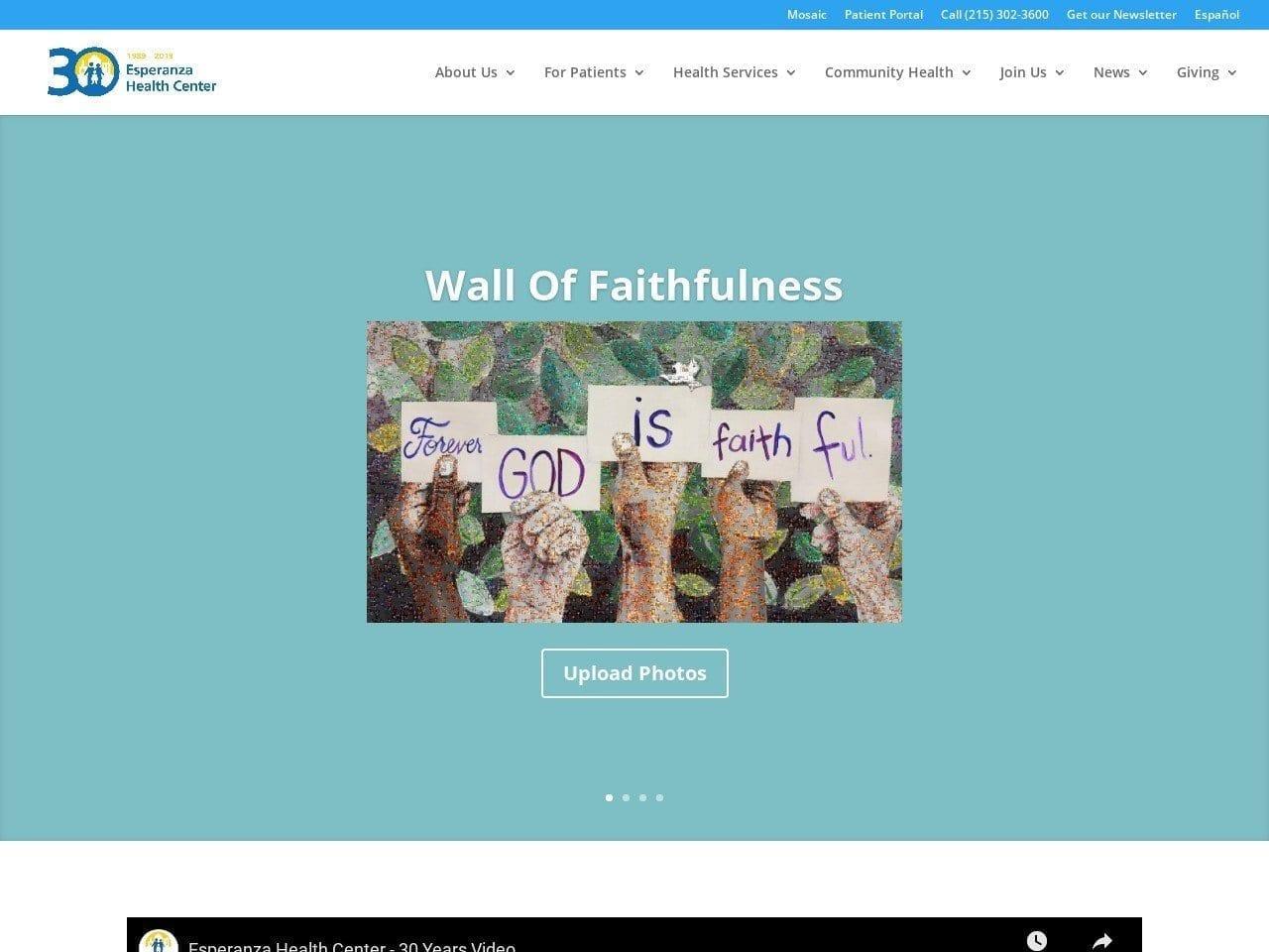 Esperanza Health Center screenshot