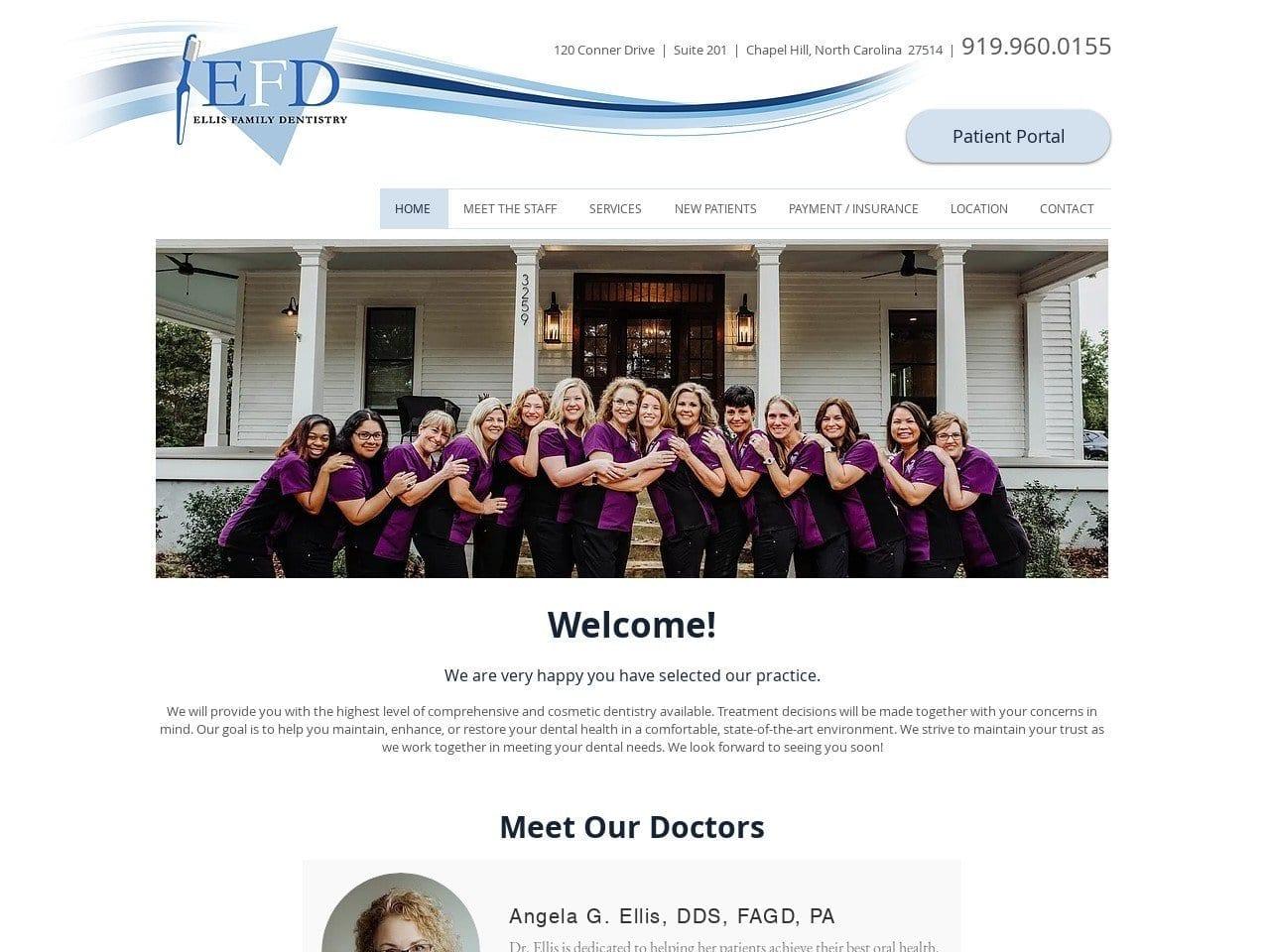 Ellis Family Dentist screenshot