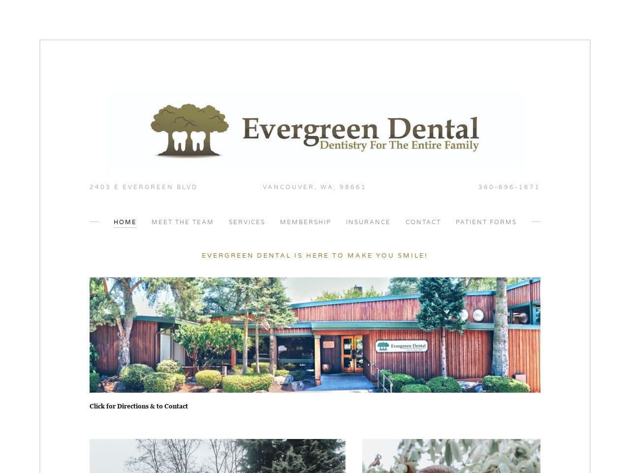 Evergreen Dental screenshot