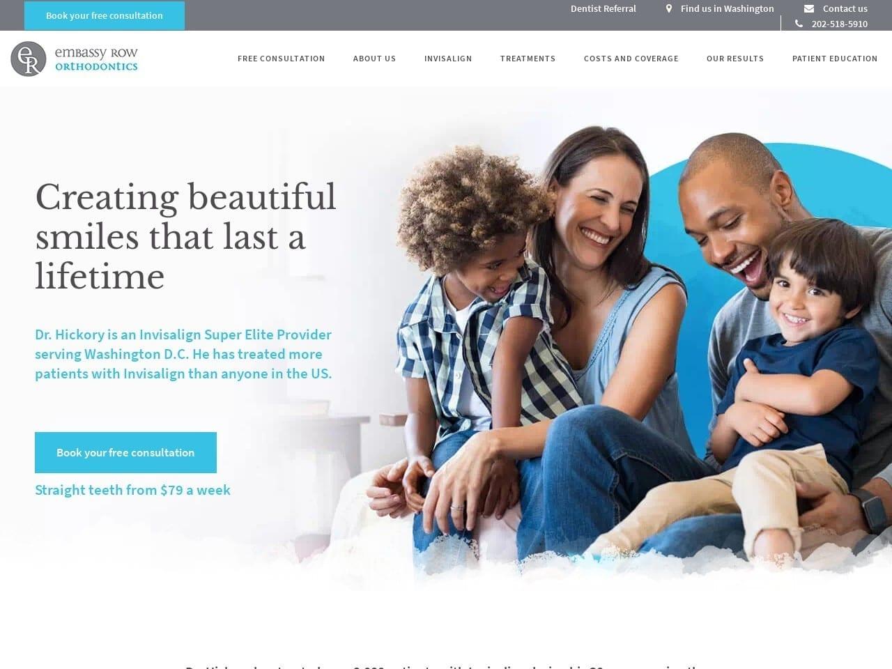 Embassy Row Orthodontics screenshot