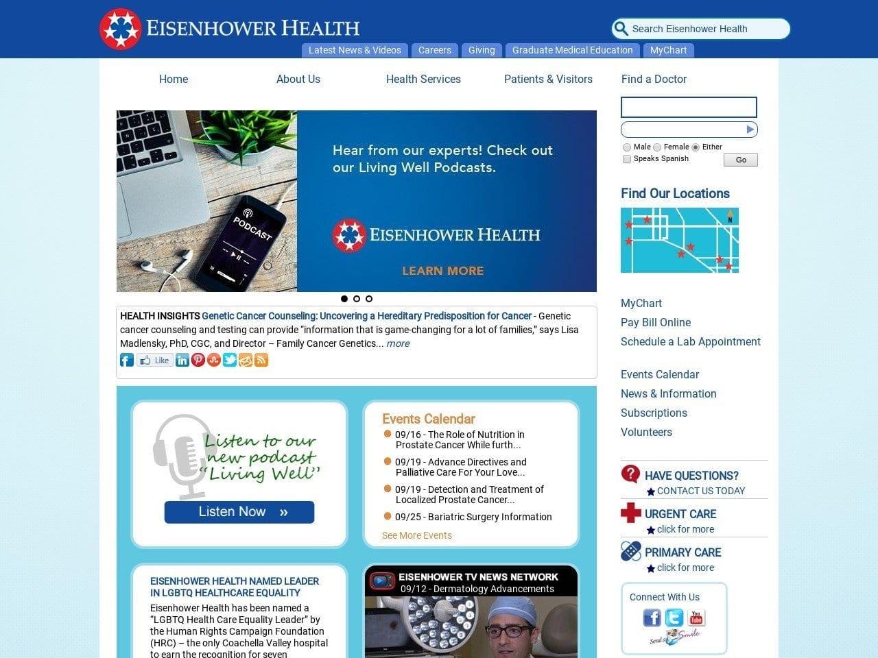 Eisenhower Memorial Hospital Sachs Neil DDS screenshot