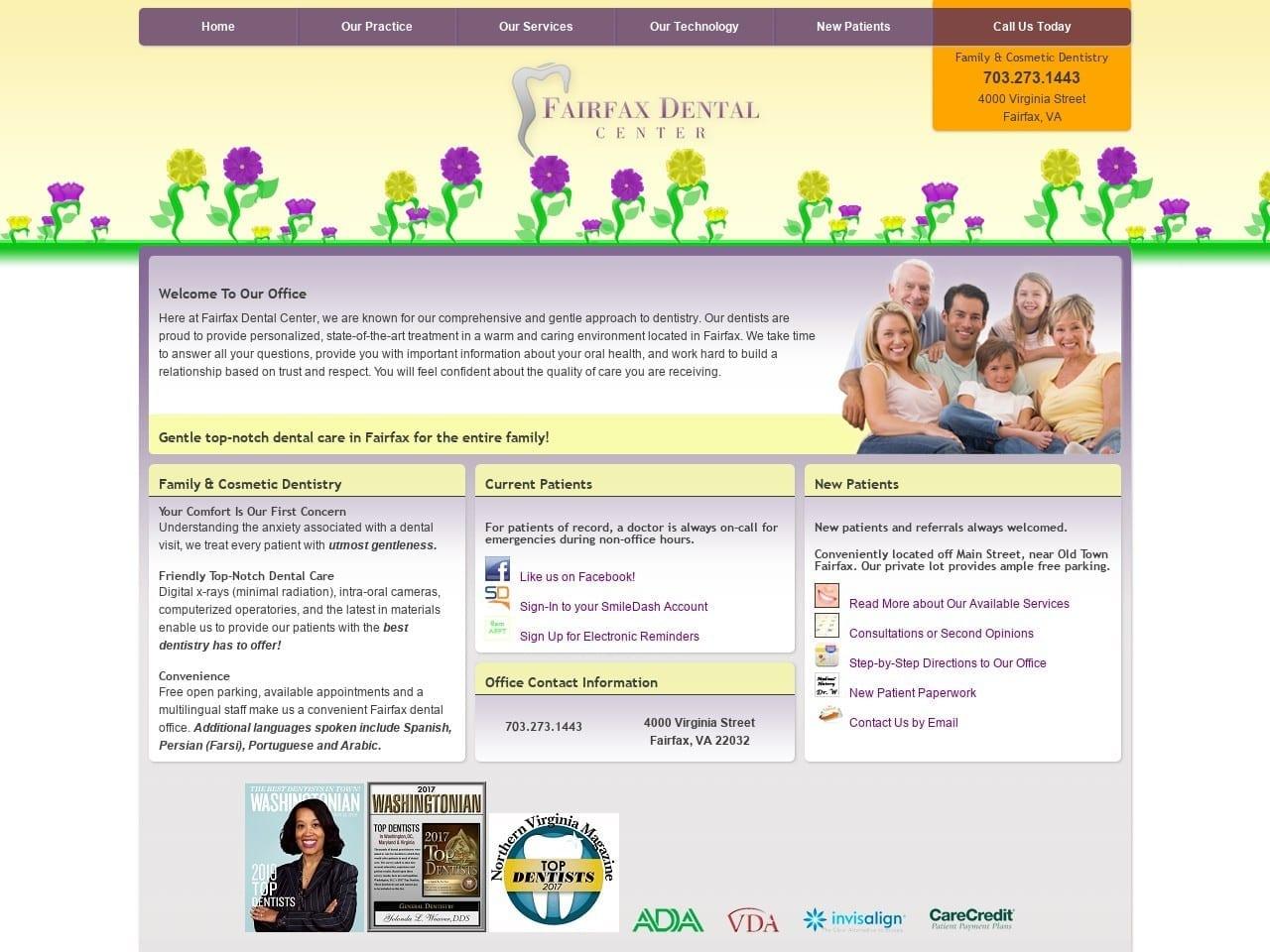 Fairfax Dental Center screenshot