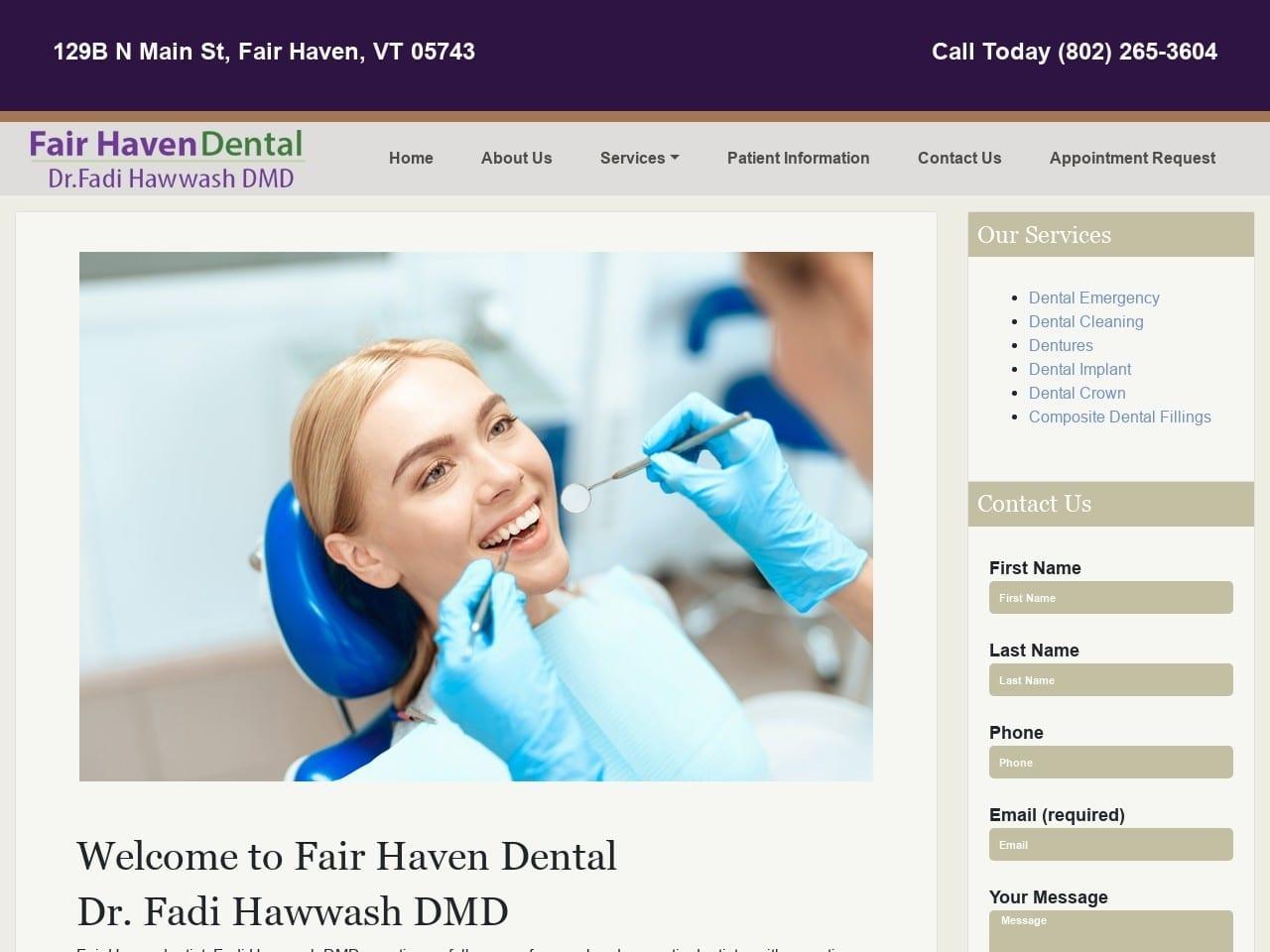 Fairhaven Dental screenshot