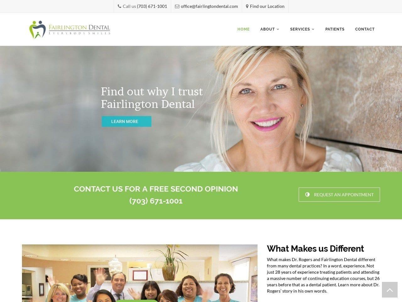 Fairlington Dental screenshot
